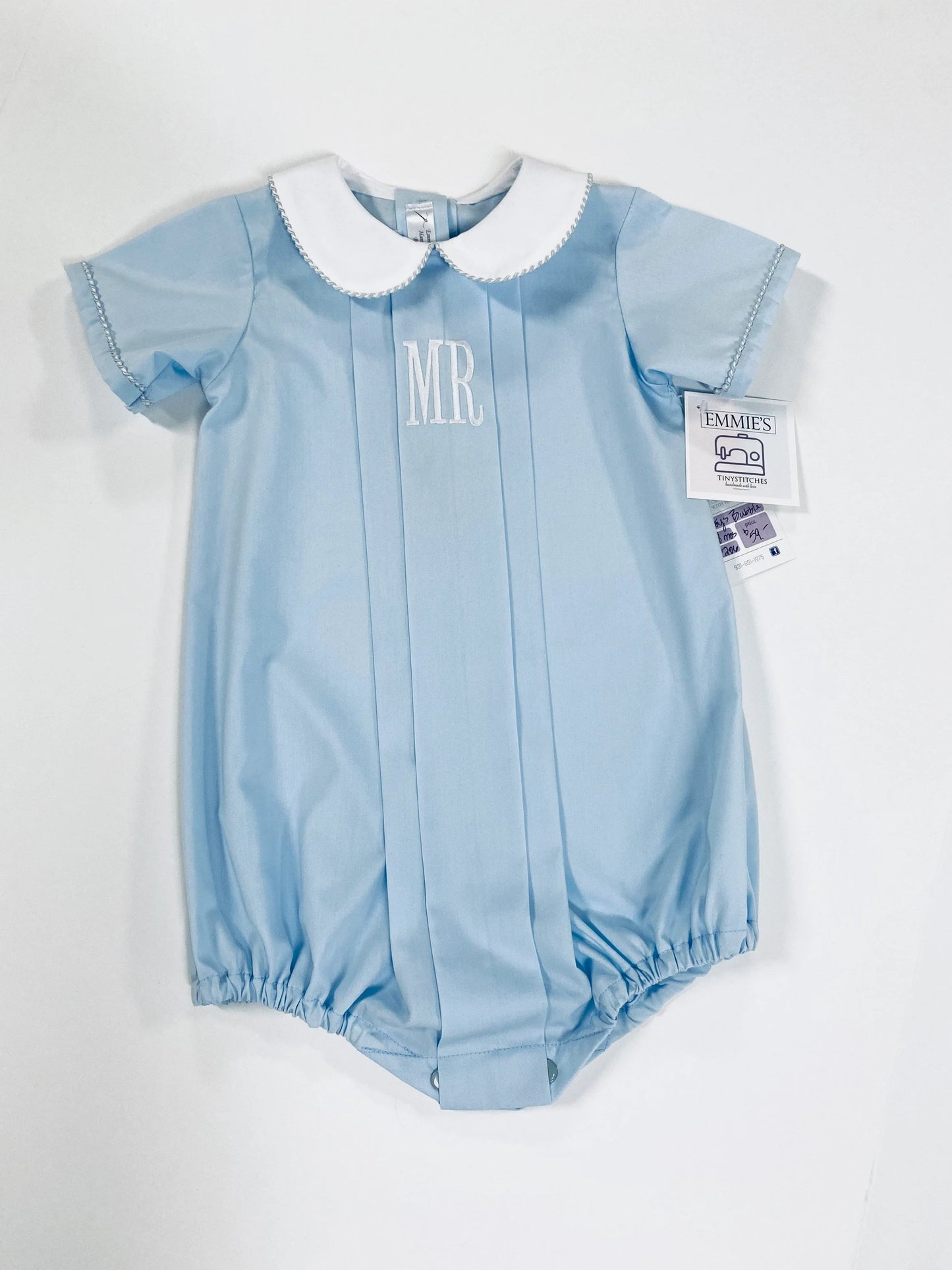 Baby Boy's Bubble Suit, Made to Order, Sizes 3 months to 24 months, Baptism, Baby Dedication, Photo Shoot