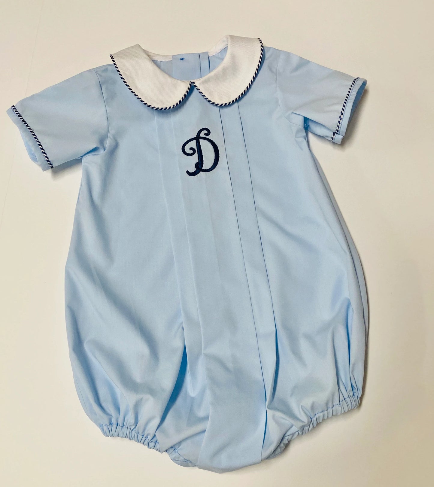 Baby Boy's Bubble Suit, Made to Order, Sizes 3 months to 24 months, Baptism, Baby Dedication, Photo Shoot