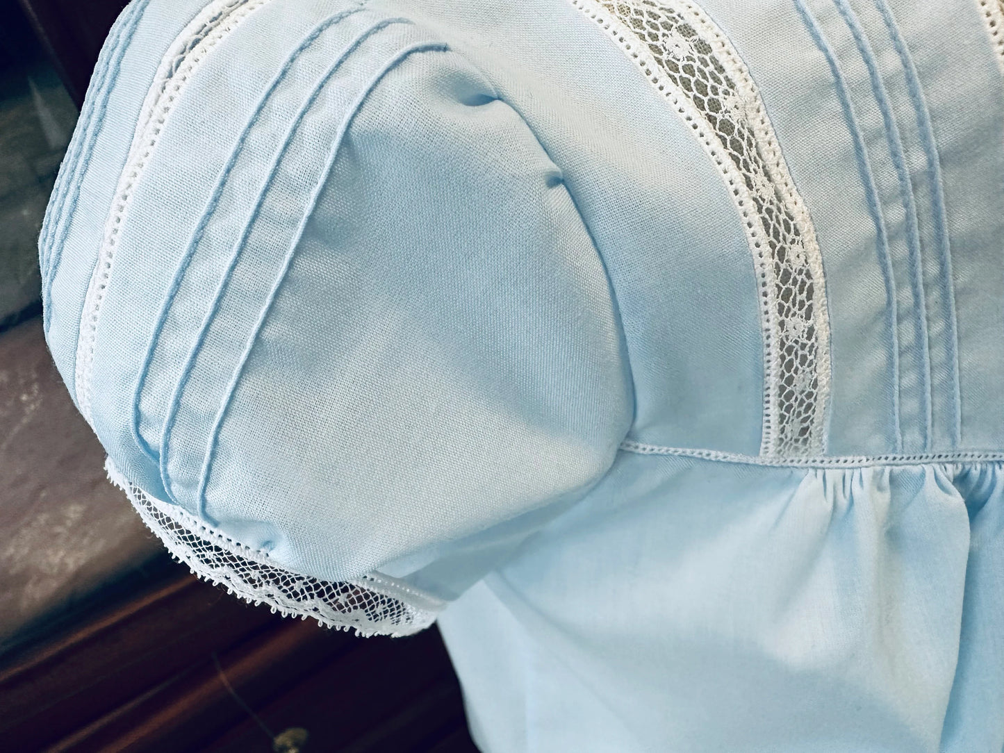 Lacy's Heirloom Tuck Dress with Hand Embroidery