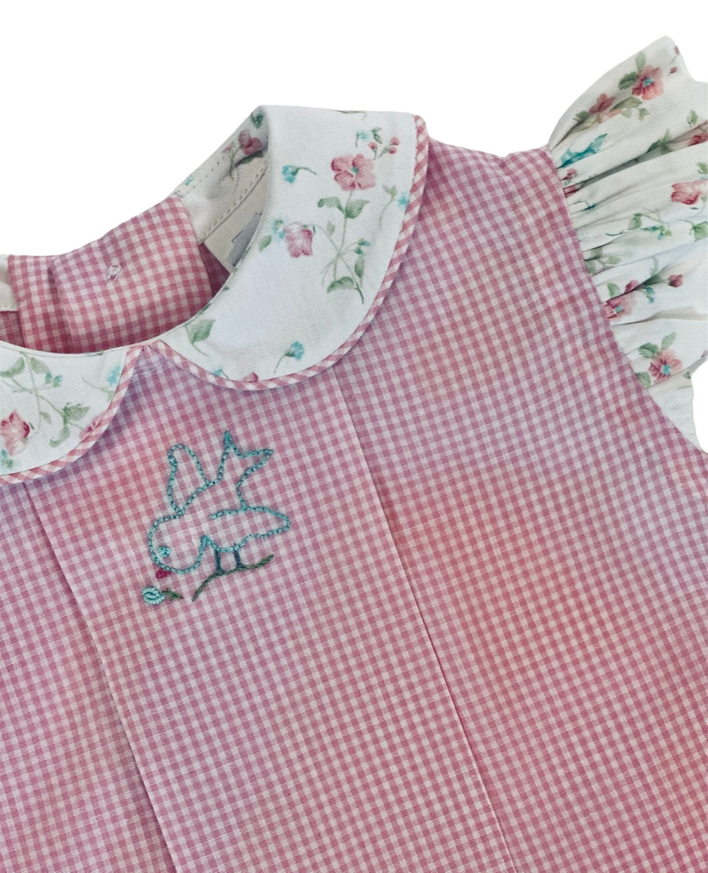 Abby's Vintage Baby girl bloomer set, 12 Months, Hand Embroidered, with a Headband with Bow