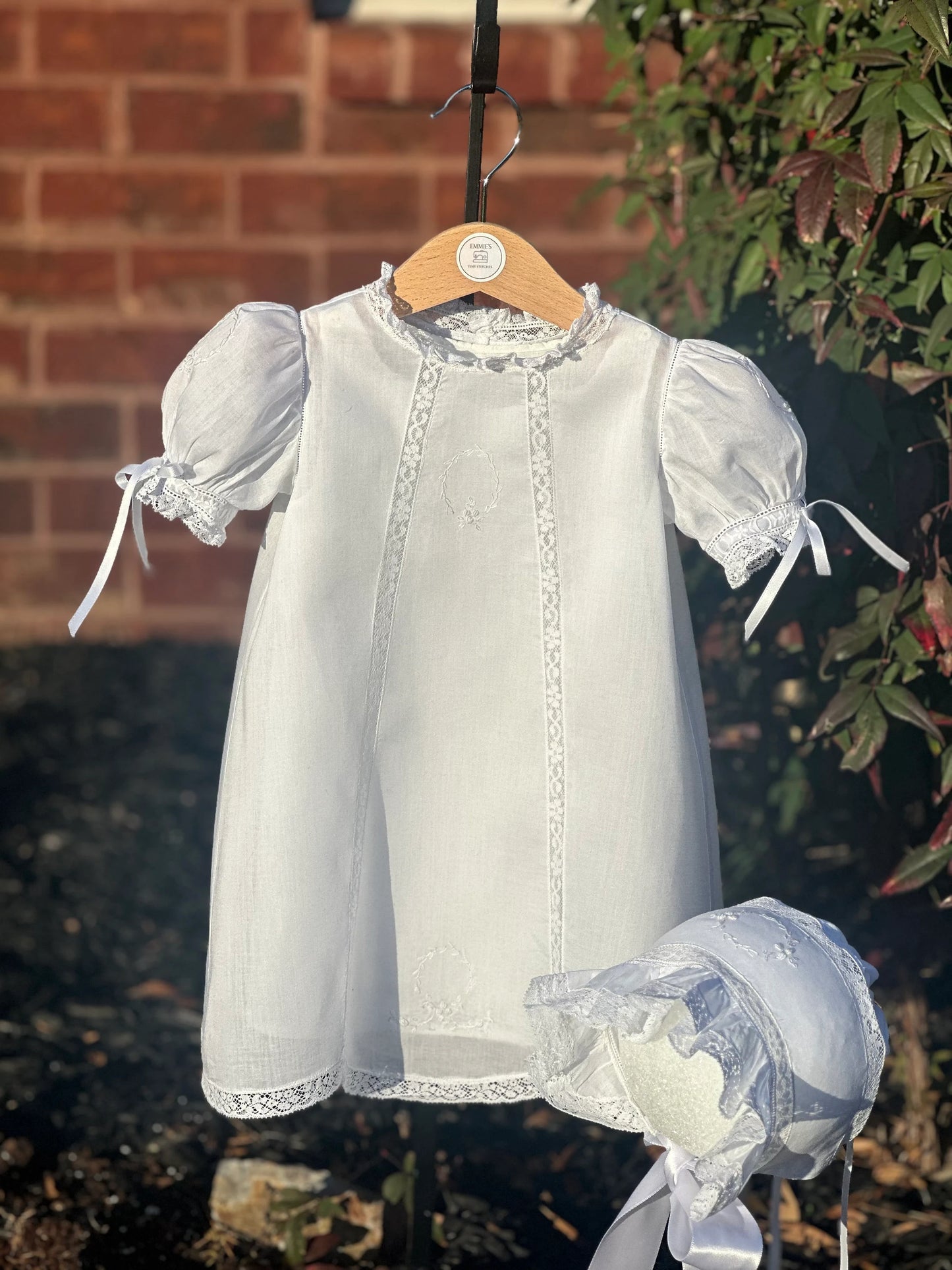 Shiloh Heirloom Baby Dress and Bonnet