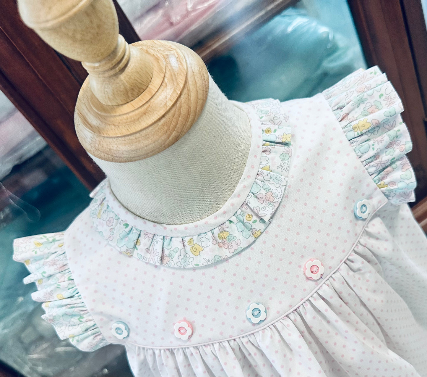 Lily's Polk-A-Dots in Pink Dress, Girl's Easter Dress