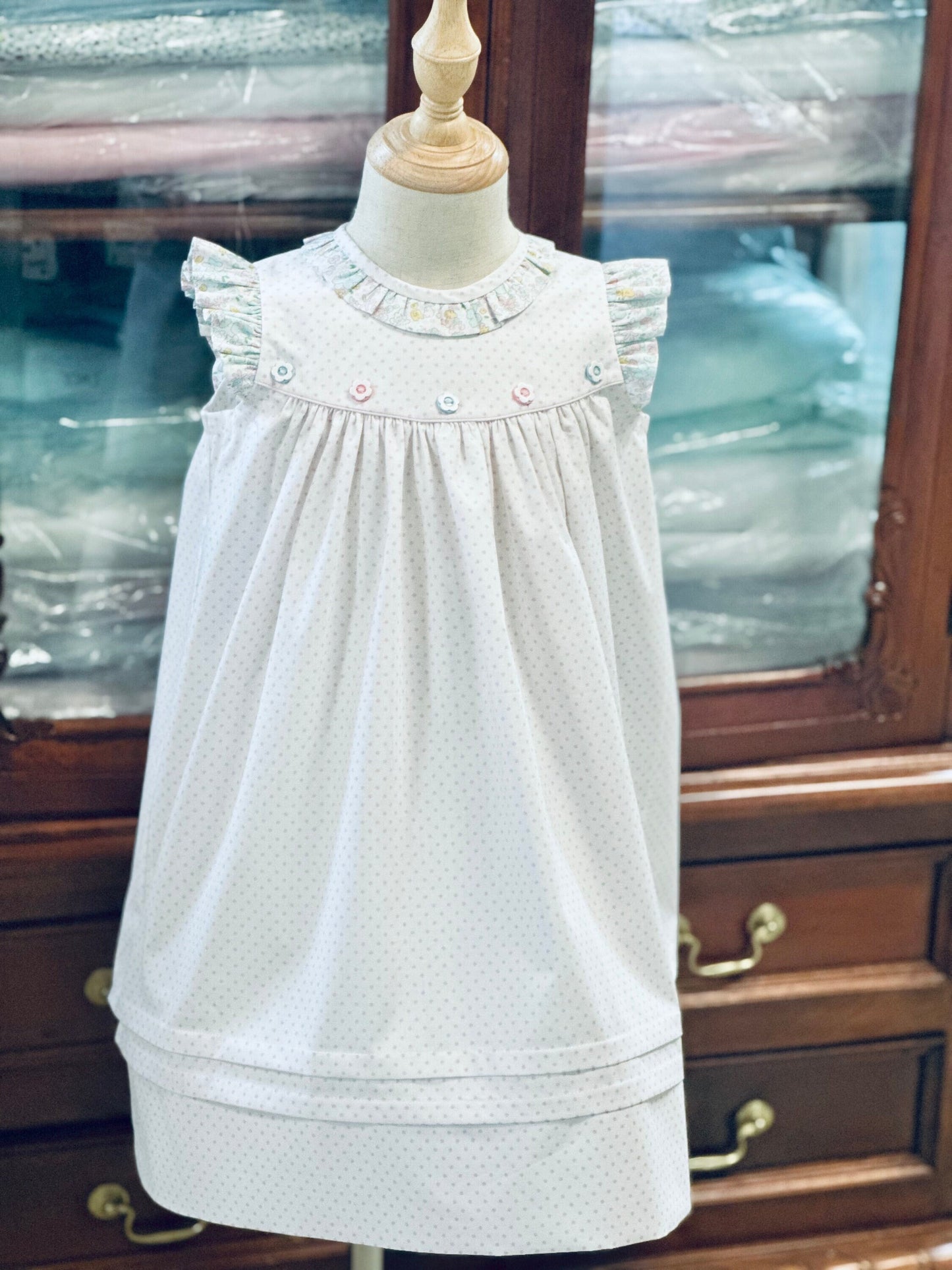 Lily's Polk-A-Dots in Pink Dress, Girl's Easter Dress